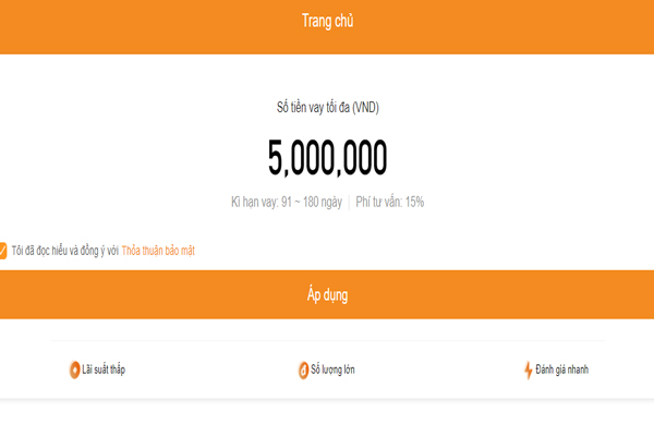 về app siêu thị tiền