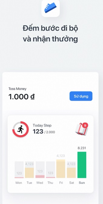 tính năng app toss